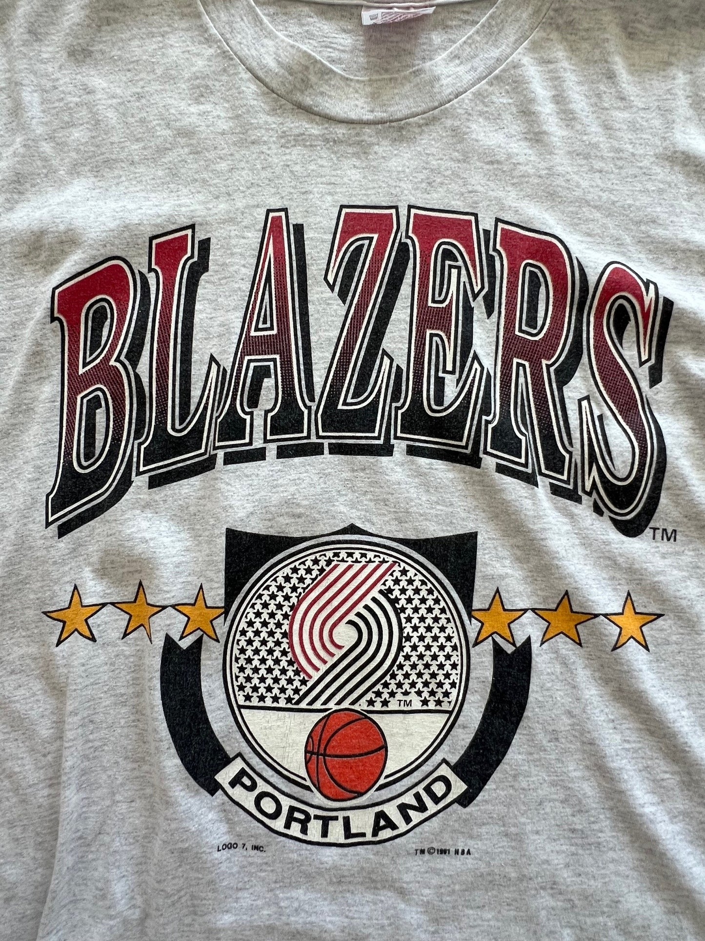 1991 Portland Trailblazers NBA tee (L)