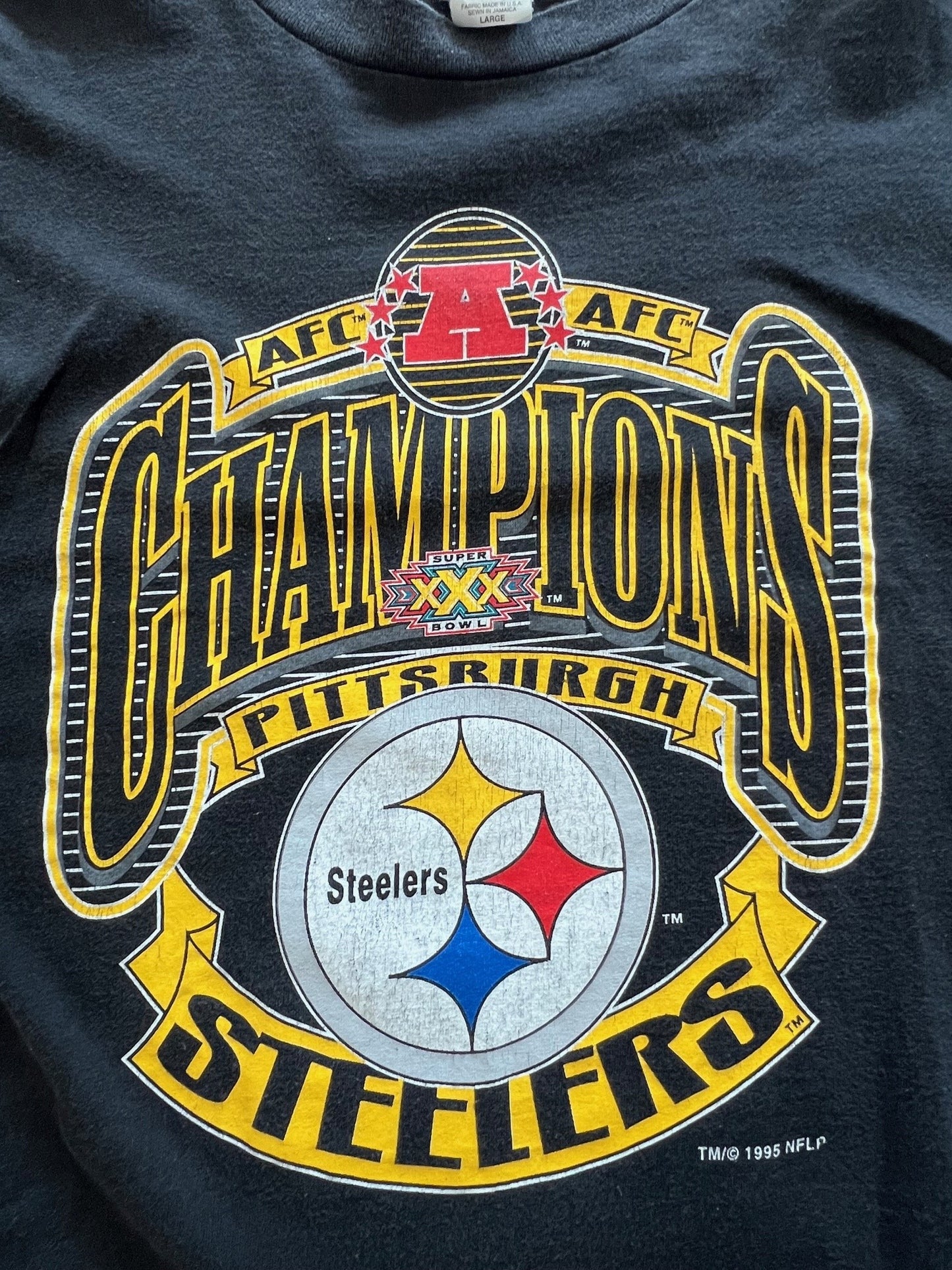 1995 Pittsburgh Steelers AFC Champions tee (L)