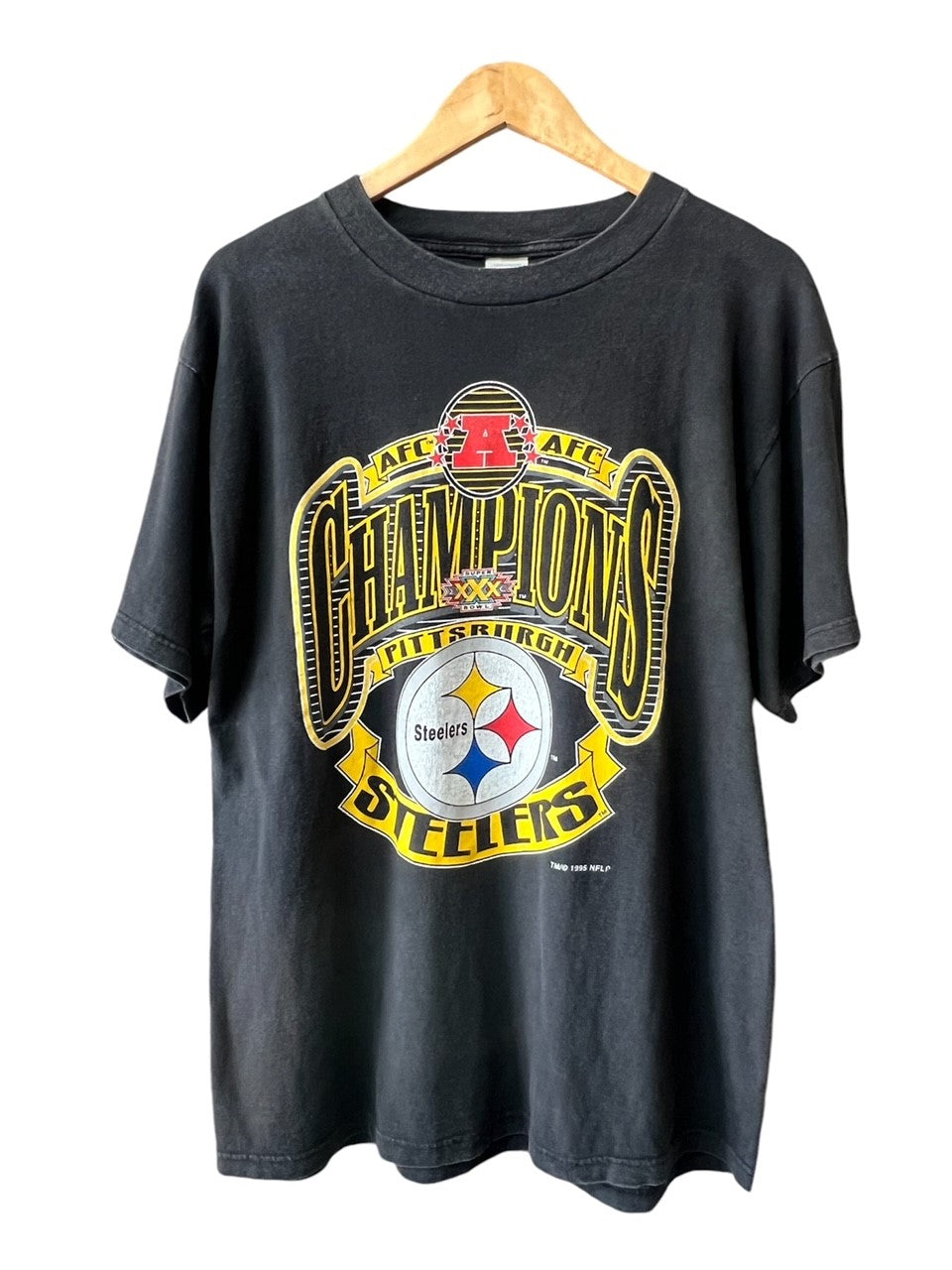 1995 Pittsburgh Steelers AFC Champions tee (L)