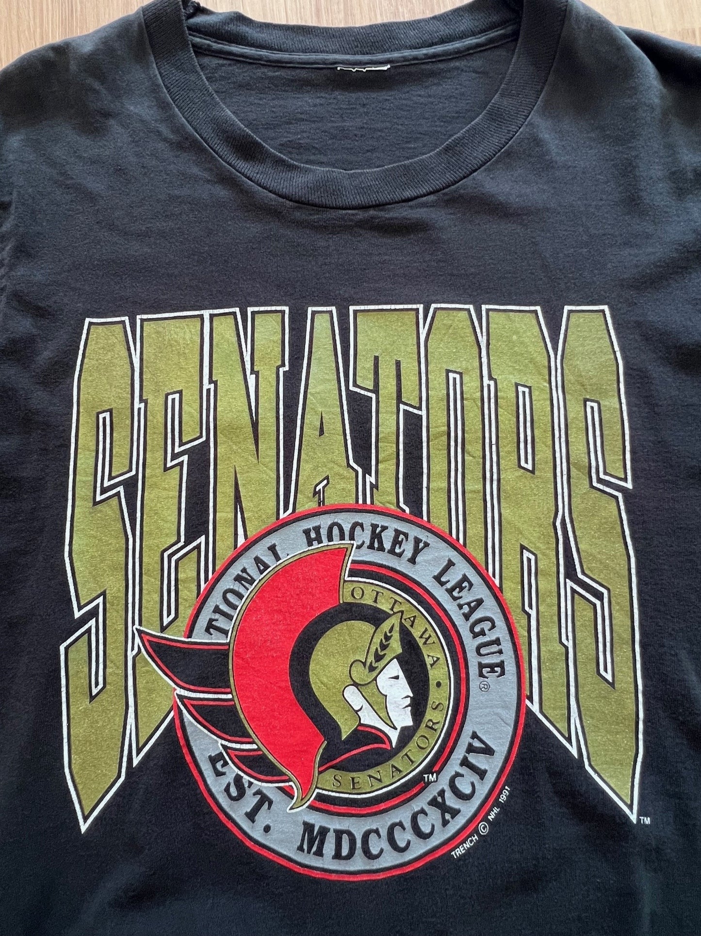 1991 Ottawa Senators NHL tee (OS M)