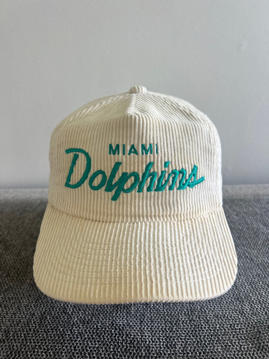 Vintage Miami Dolphins Sports Specialties corduroy clipback hat