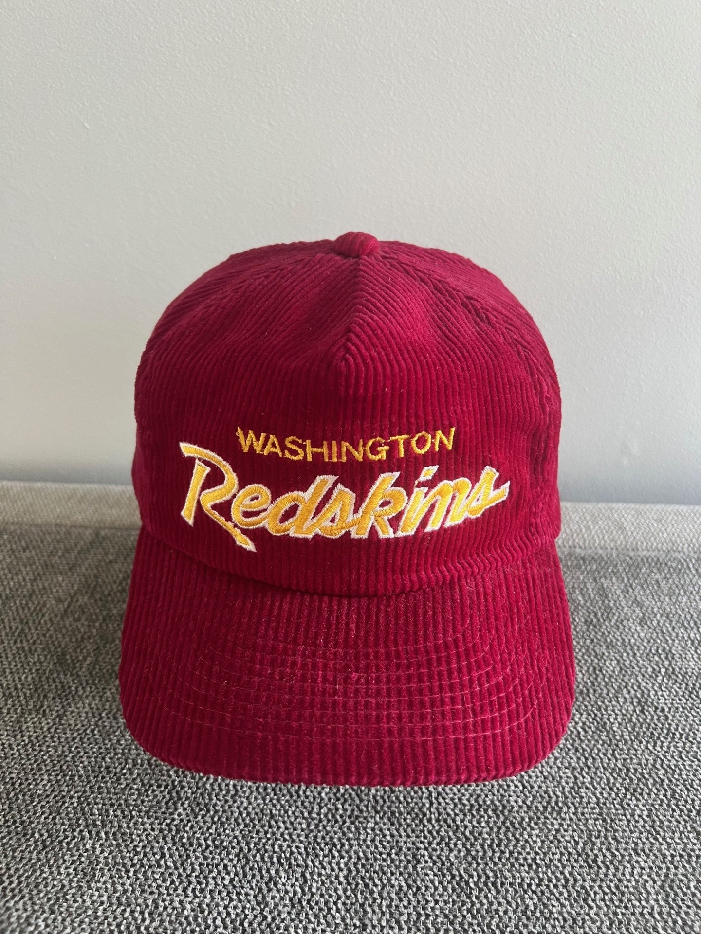 Vintage Washington Redskins Sports Specialties double line corduroy hat