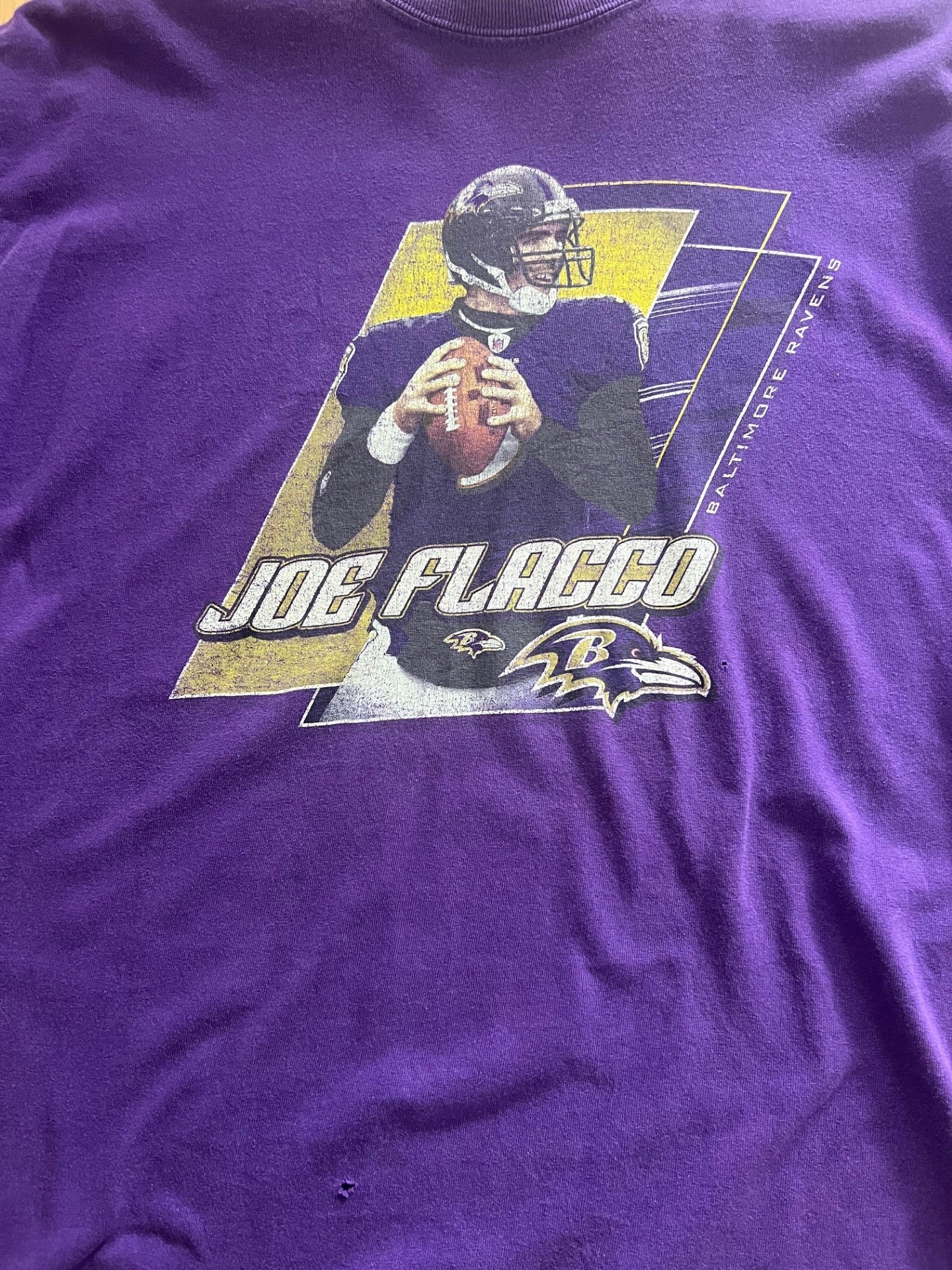 Vintage Joe Flacco x Baltimore Ravens NFL tee (L)