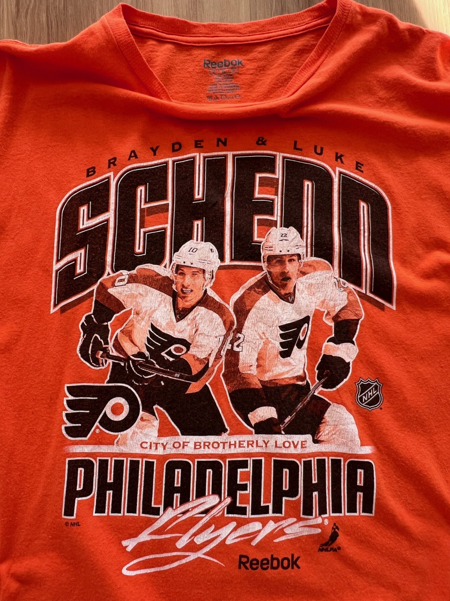 Vintage Philadelphia Flyers x Brayden & Luke Schenn NHL tee (XL)