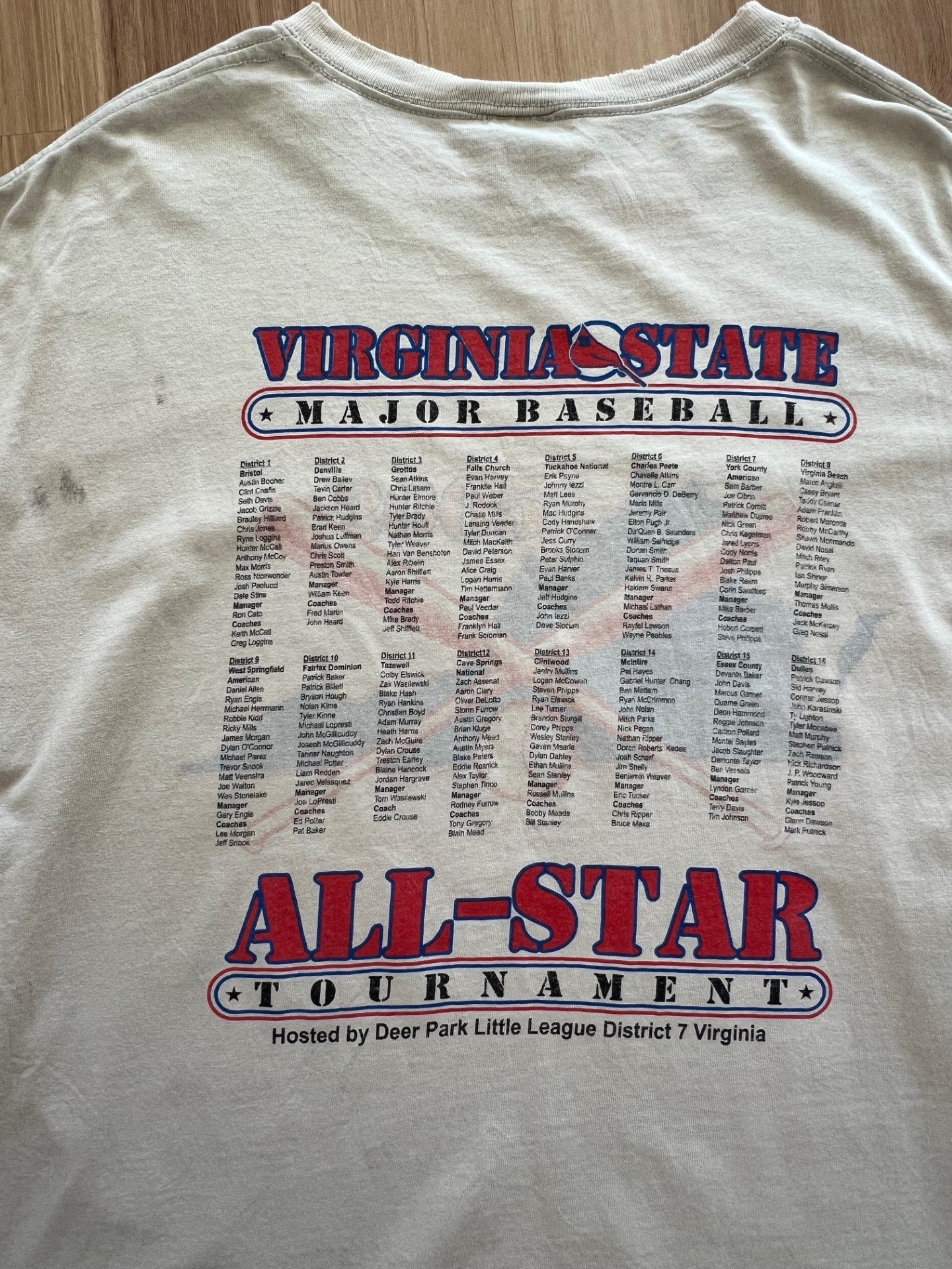 2005 Virginia State All Star Baseball Tournament tee (XL)