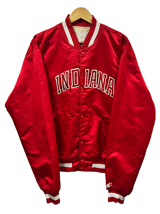 Vintage Indiana Hoosiers College Starter satin varsity jacket (L)