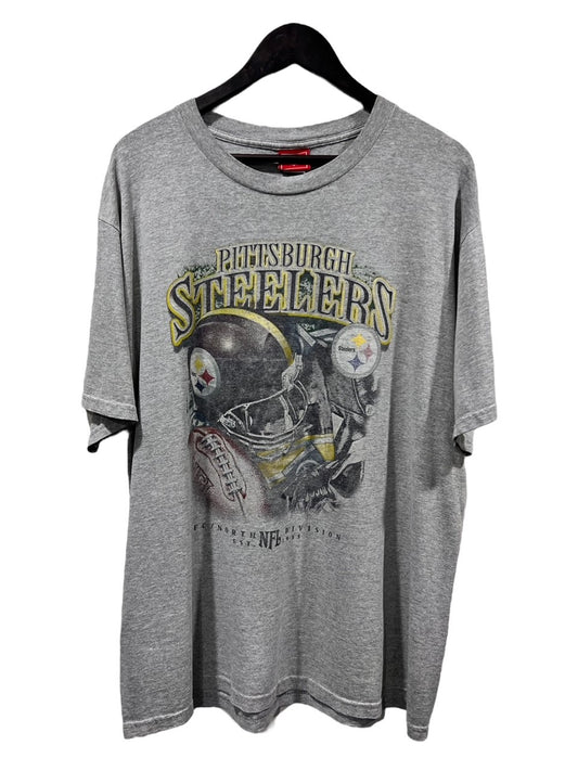 Vintage Pittsburgh Steelers helmet tee (L)